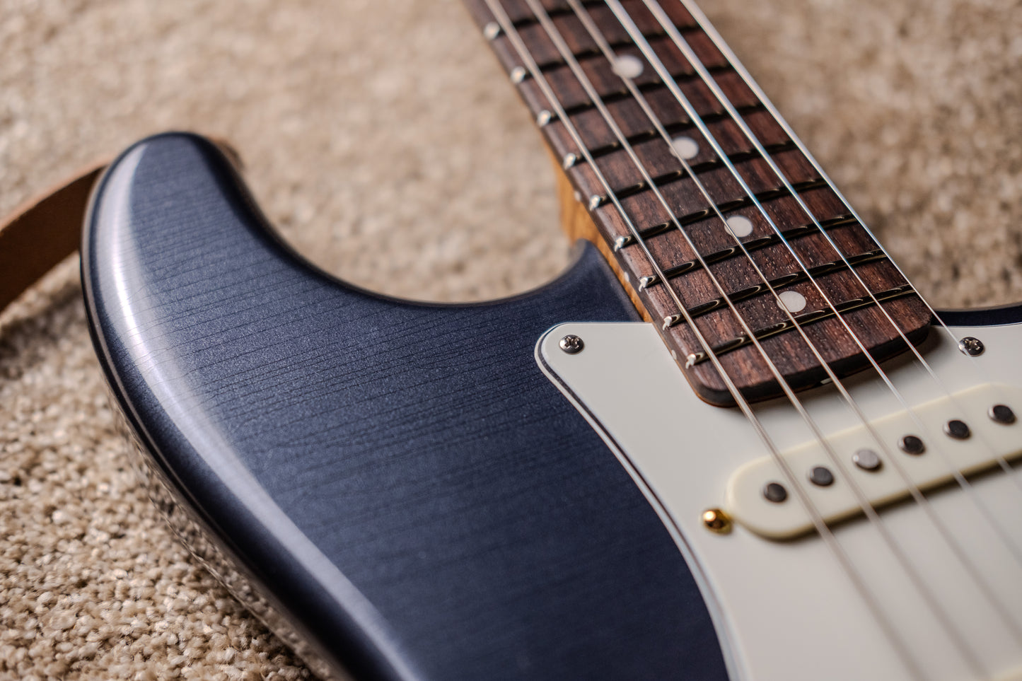 Lewis Parker Guitar Co. - Signature "S" in Charcoal Frost Metallic