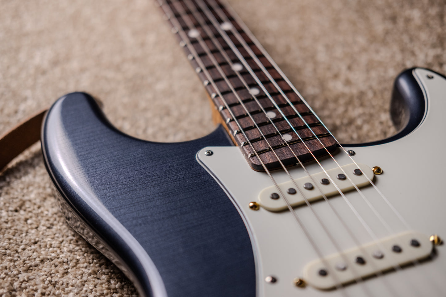 Lewis Parker Guitar Co. - Signature "S" in Charcoal Frost Metallic