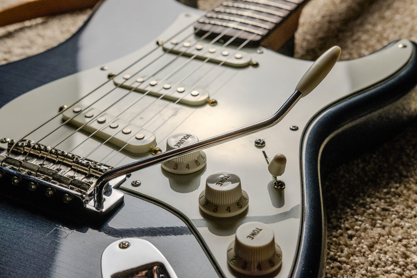 Lewis Parker Guitar Co. - Signature "S" in Charcoal Frost Metallic
