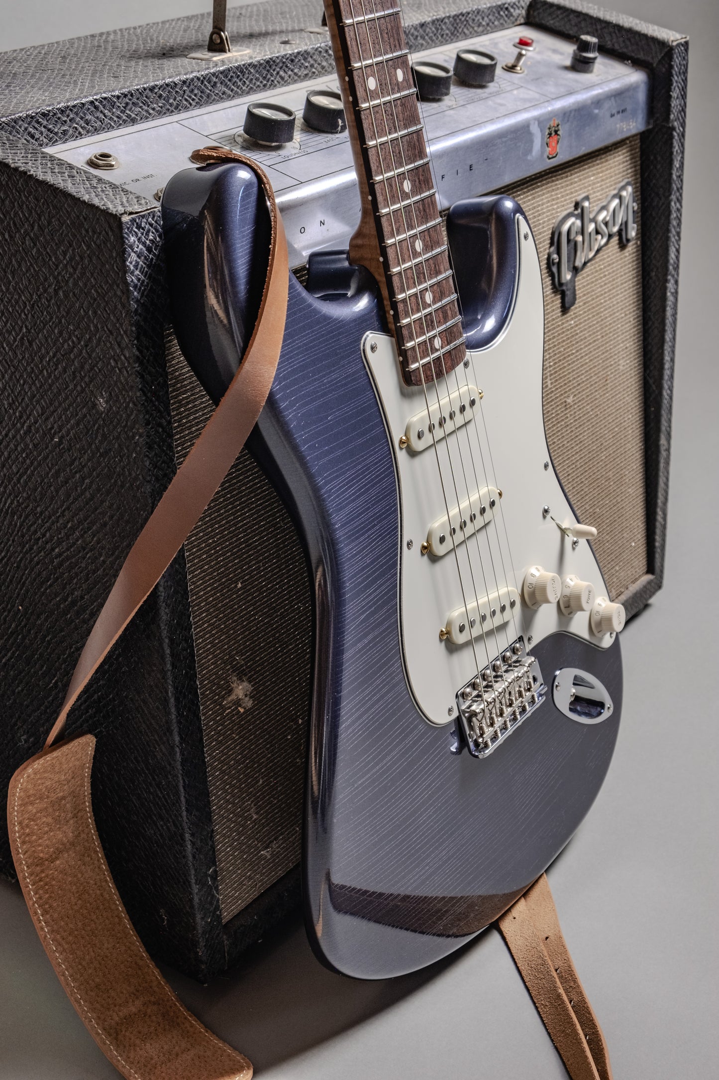 Lewis Parker Guitar Co. - Signature "S" in Charcoal Frost Metallic