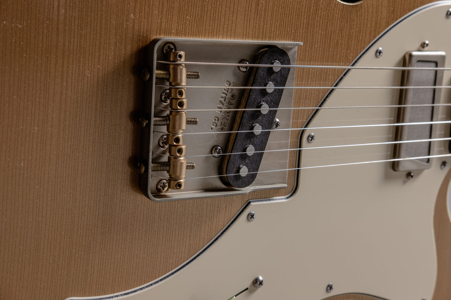 Lewis Parker Guitar Co. - Thinline "T" in Firemist Gold Metallic