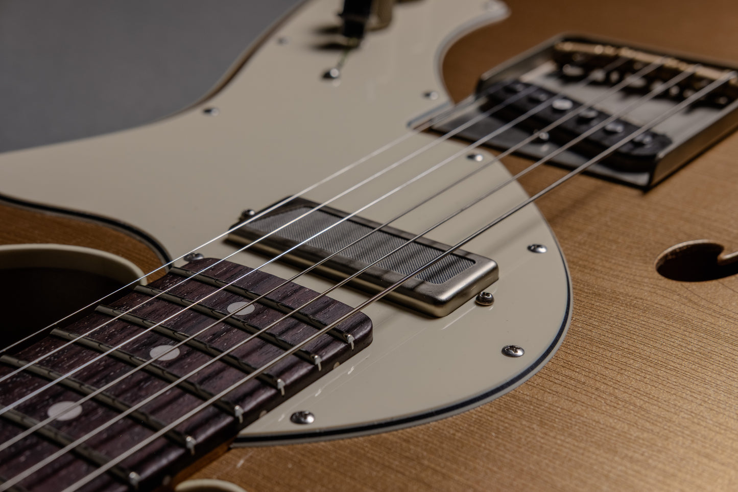 Lewis Parker Guitar Co. - Thinline "T" in Firemist Gold Metallic