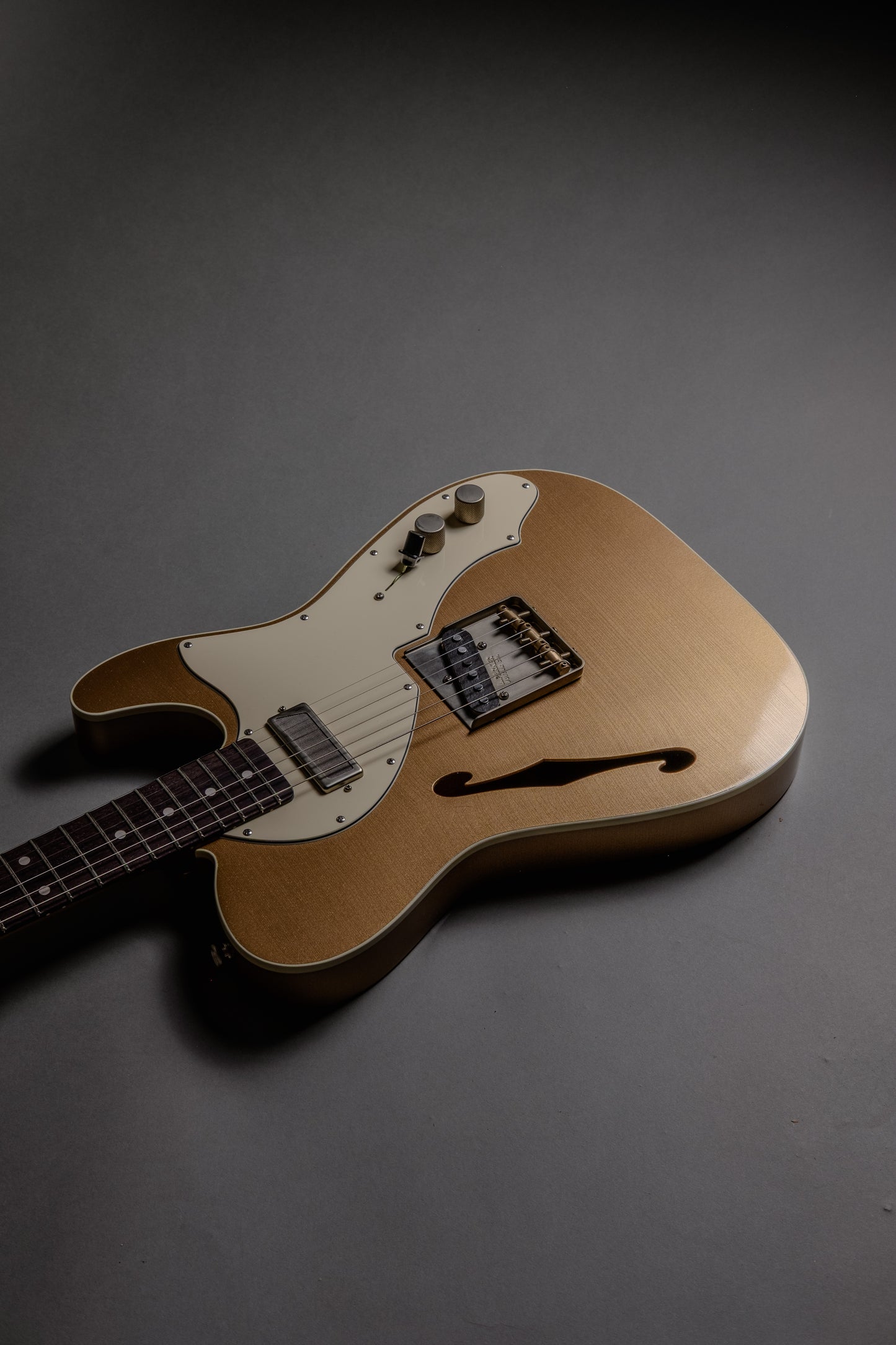 Lewis Parker Guitar Co. - Thinline "T" in Firemist Gold Metallic