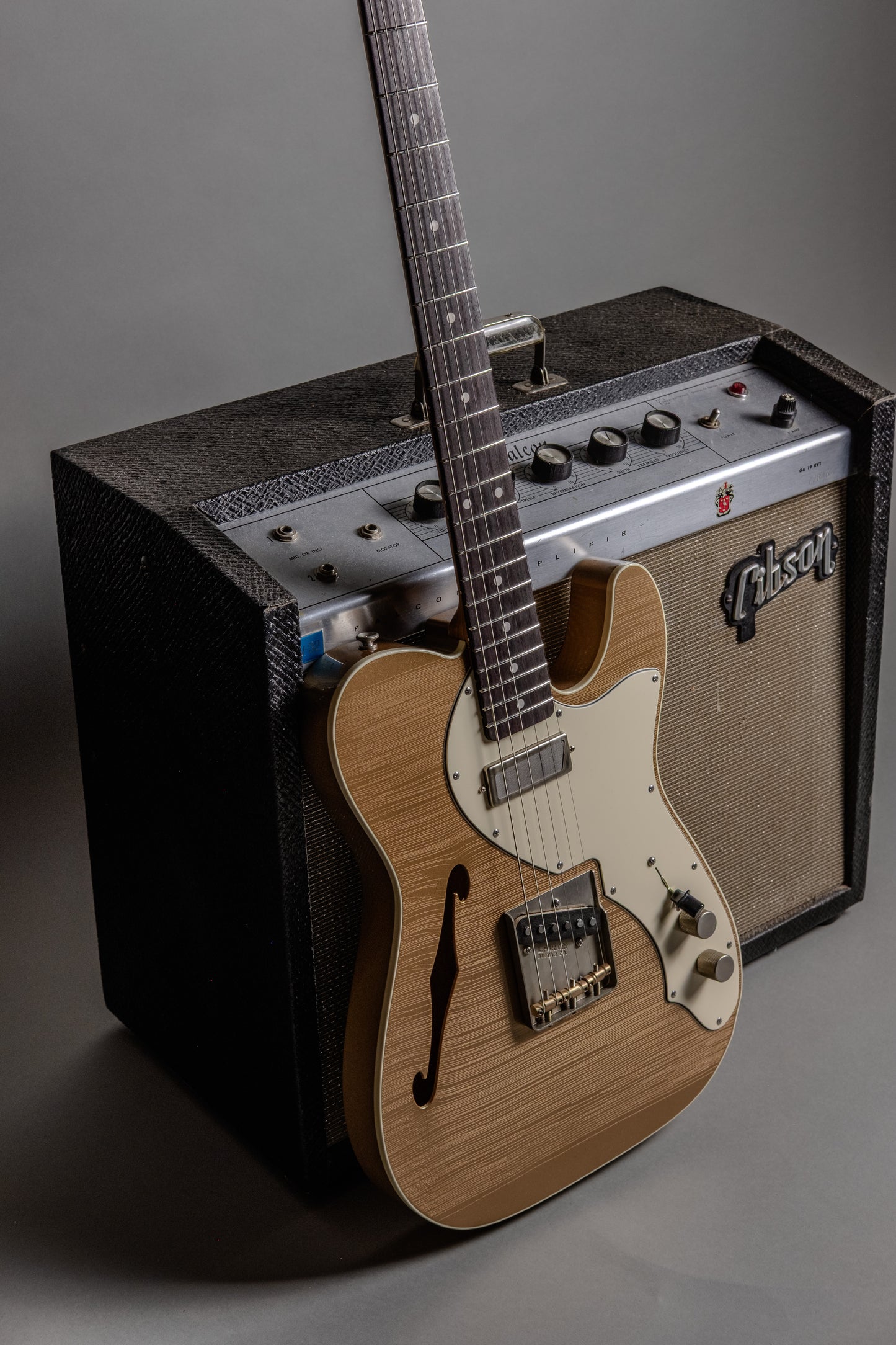 Lewis Parker Guitar Co. - Thinline "T" in Firemist Gold Metallic