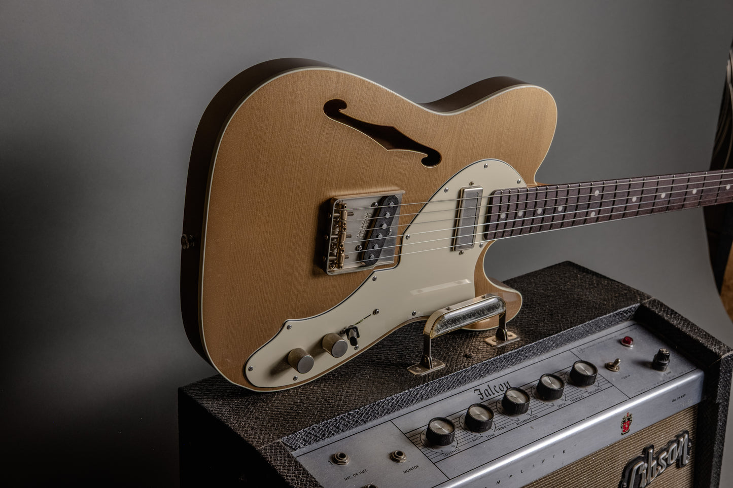 Lewis Parker Guitar Co. - Thinline "T" in Firemist Gold Metallic