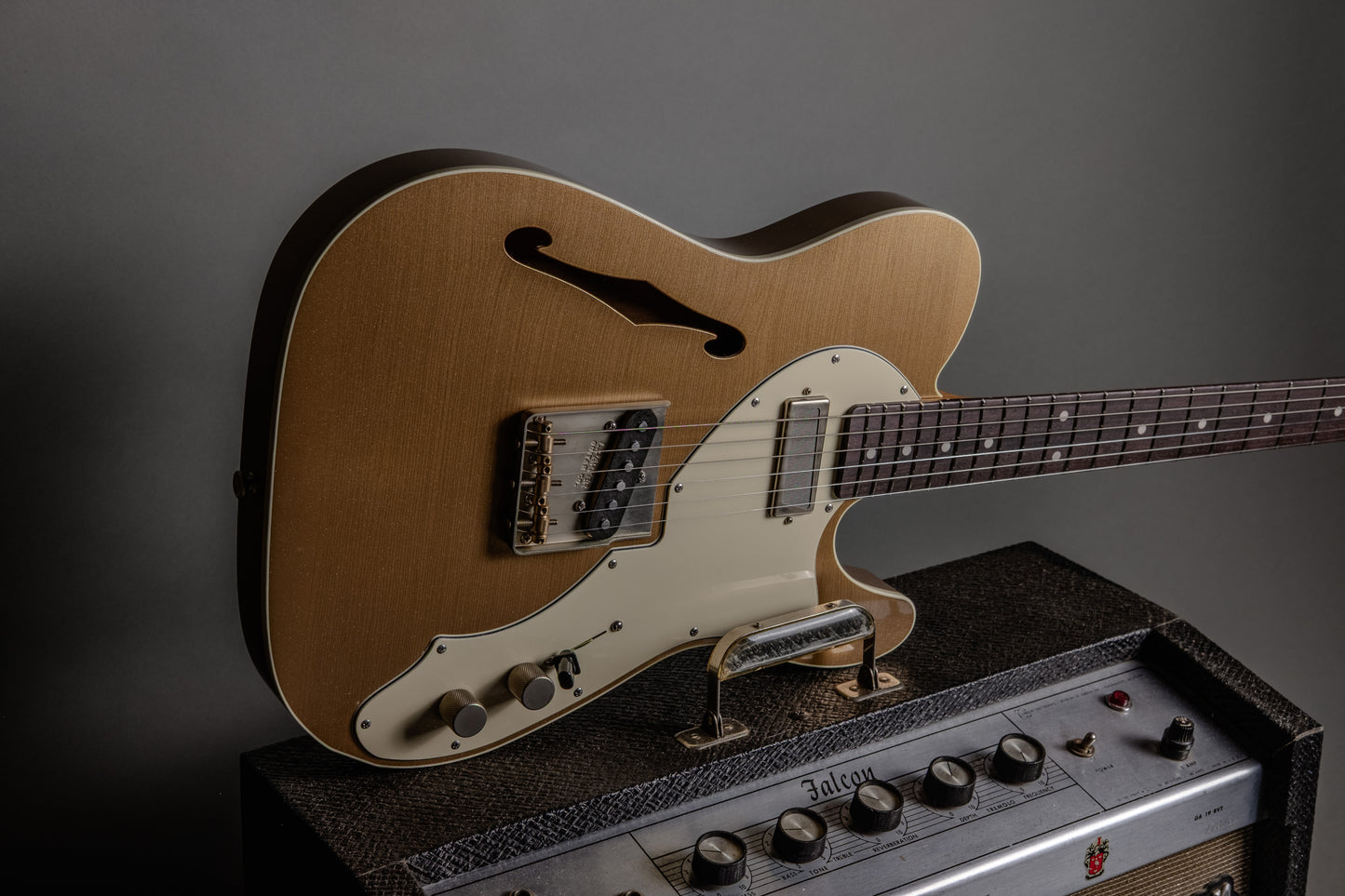 Lewis Parker Guitar Co. - Thinline "T" in Firemist Gold Metallic