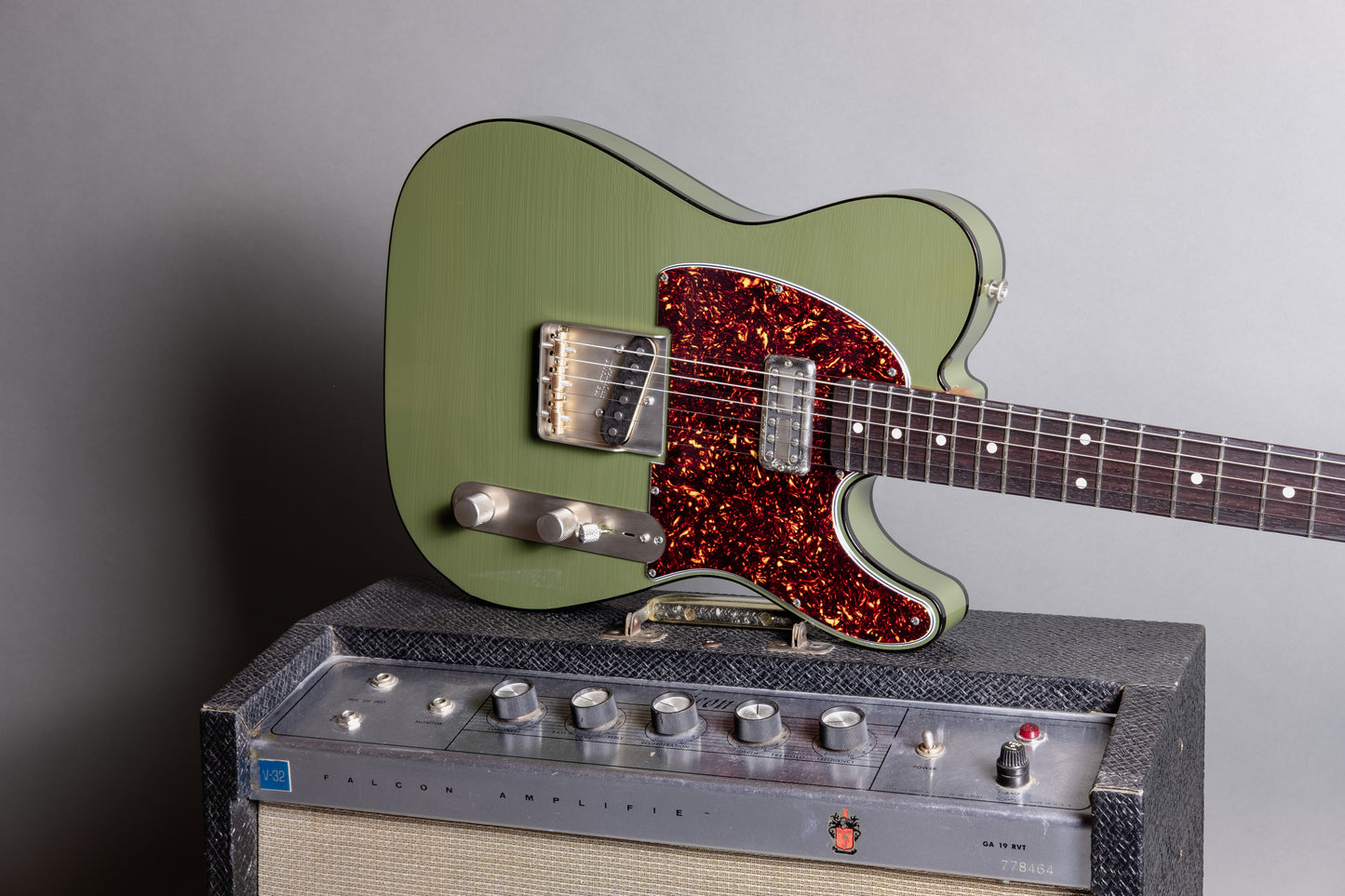 Lewis Parker Guitar Co. - Signature "T" Custom in Olive Drab
