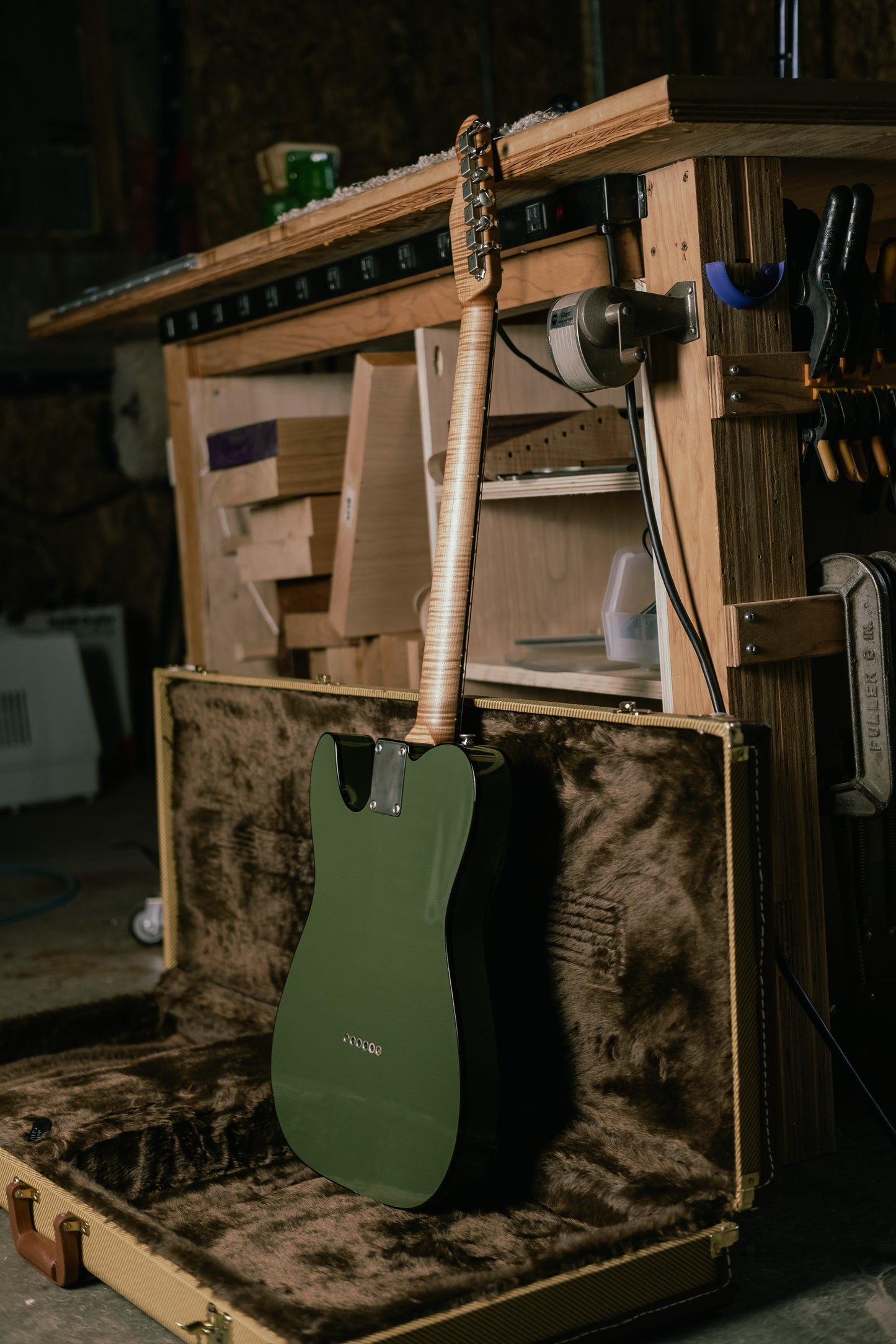 Lewis Parker Guitar Co. - Signature "T" Custom in Olive Drab