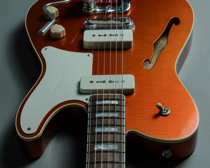 Lewis Parker Guitar Co. - Thinline "T" in Faded Candy Apple Red