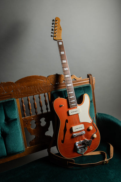 Lewis Parker Guitar Co. - Thinline "T" in Faded Candy Apple Red