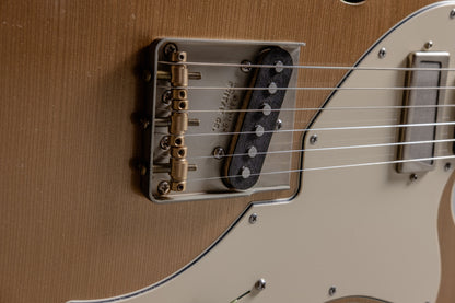 Lewis Parker Guitar Co. - Thinline "T" in Firemist Gold Metallic