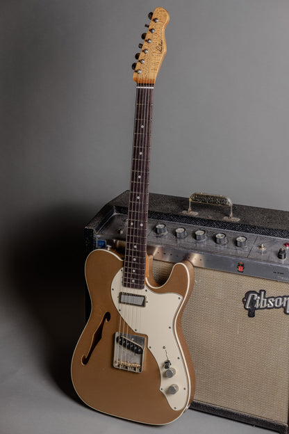 Lewis Parker Guitar Co. - Thinline "T" in Firemist Gold Metallic