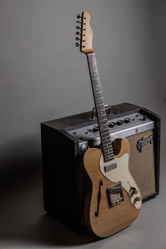 Lewis Parker Guitar Co. - Thinline "T" in Firemist Gold Metallic